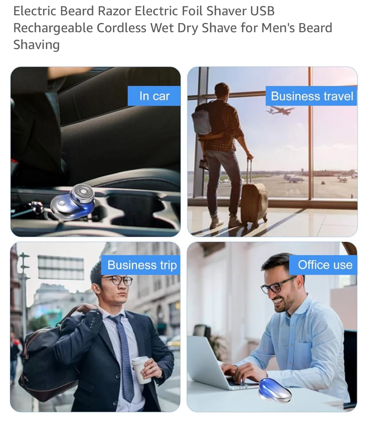 Travel electric shaver mini size rechargeable NEW! - photo 4