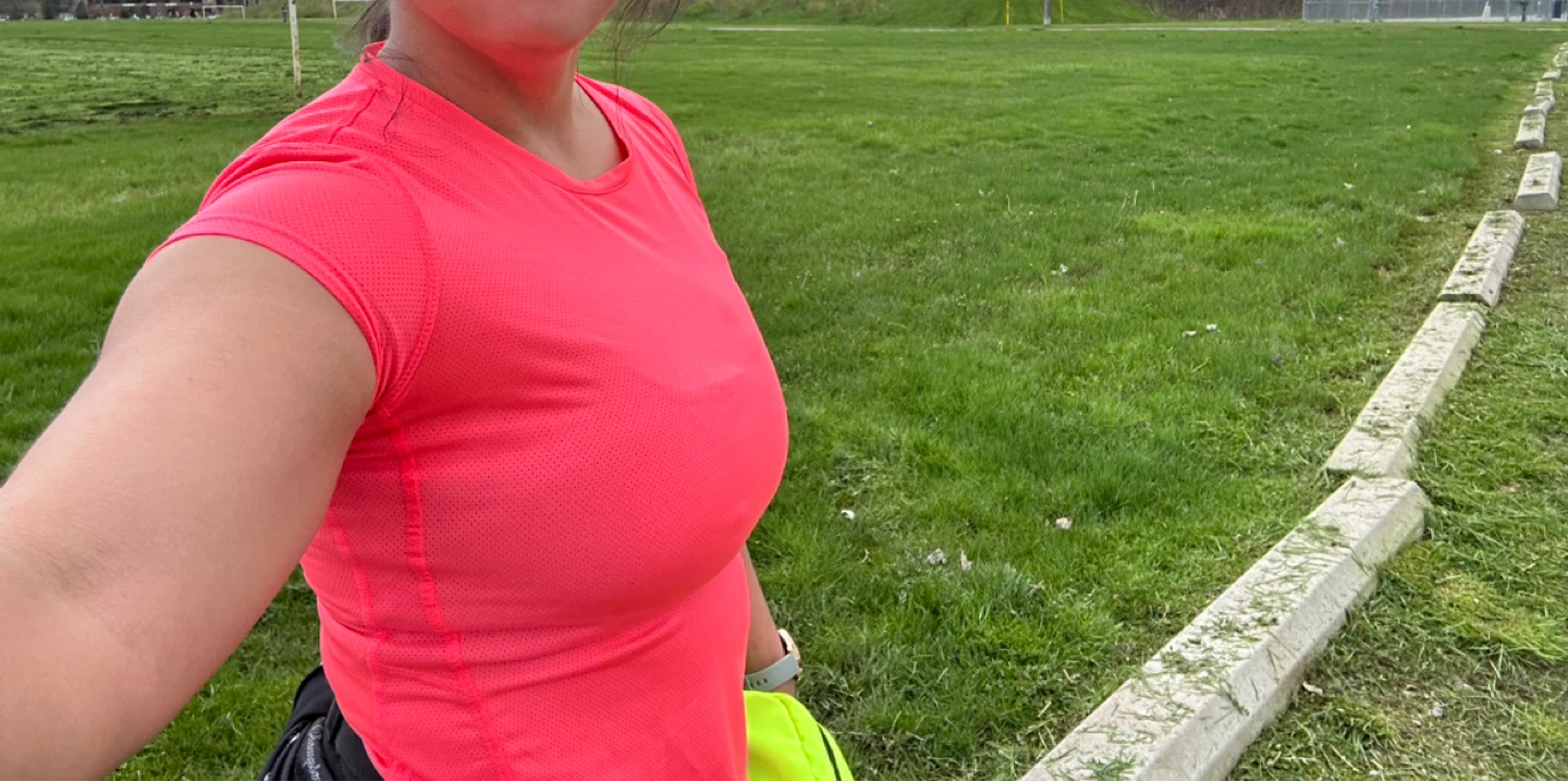 Women's Coral Pink Activewear T-Shirt