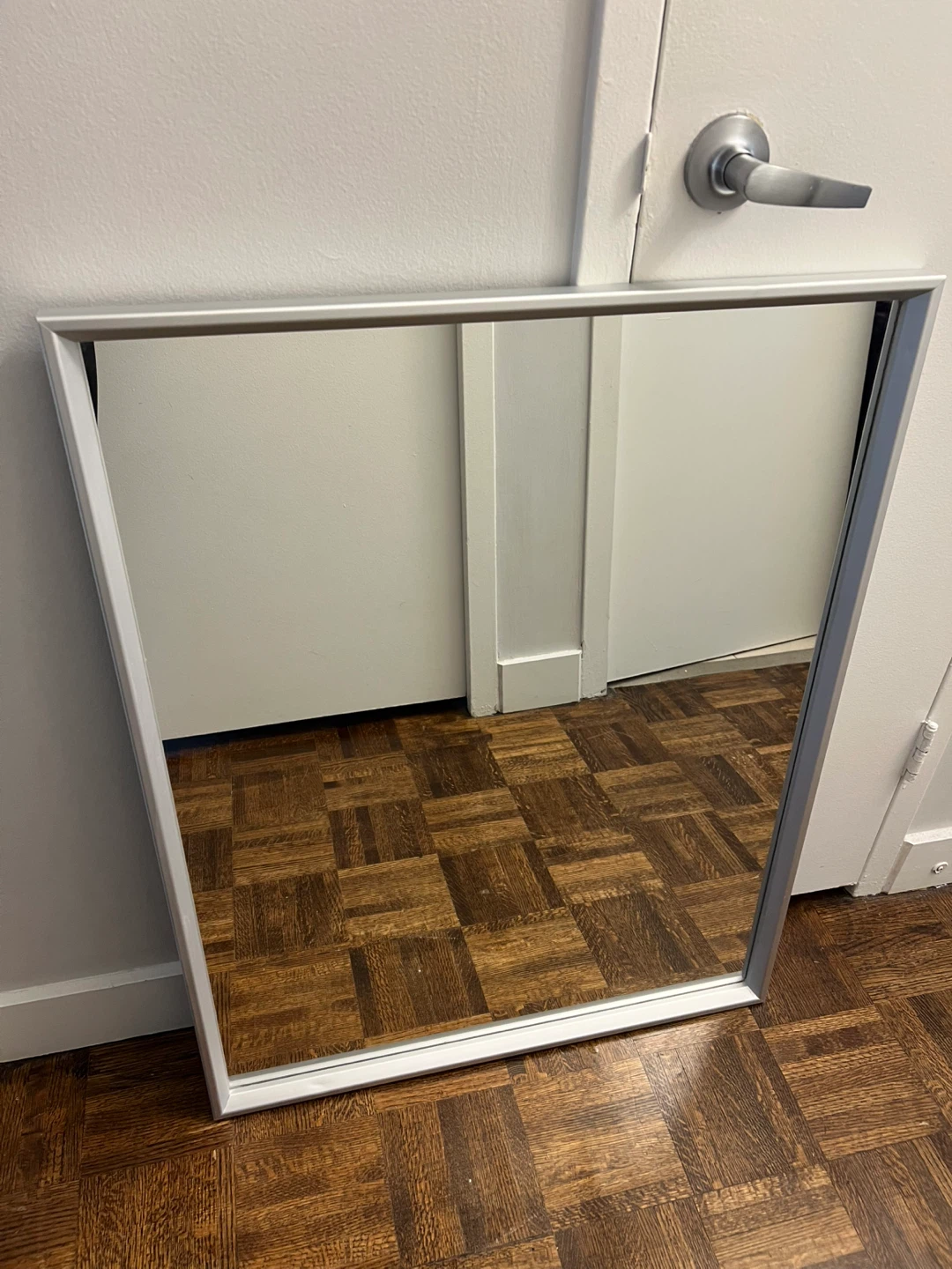 Silver Framed Mirror