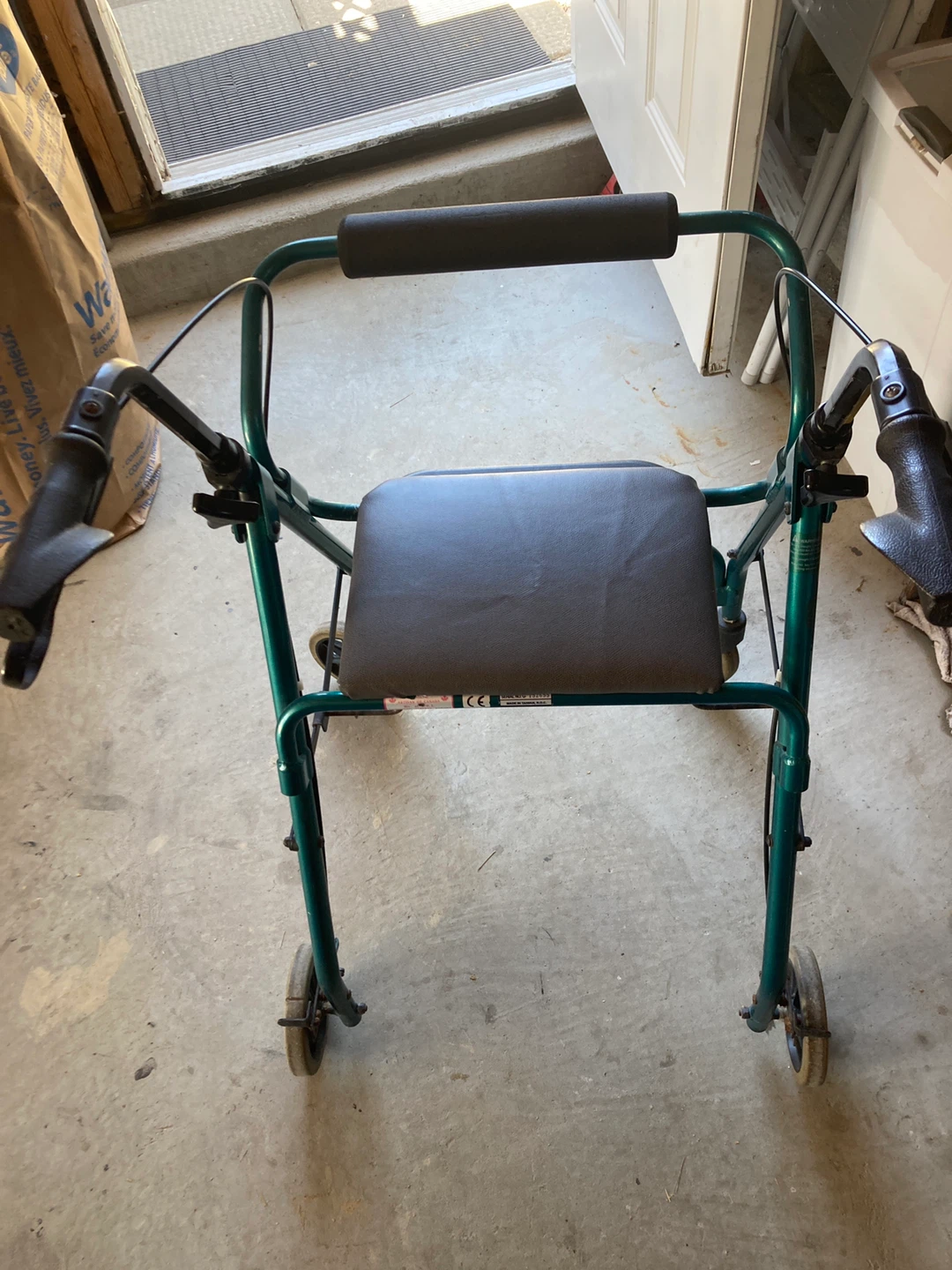 Teal 3-Wheel Walker with Seat - photo 3