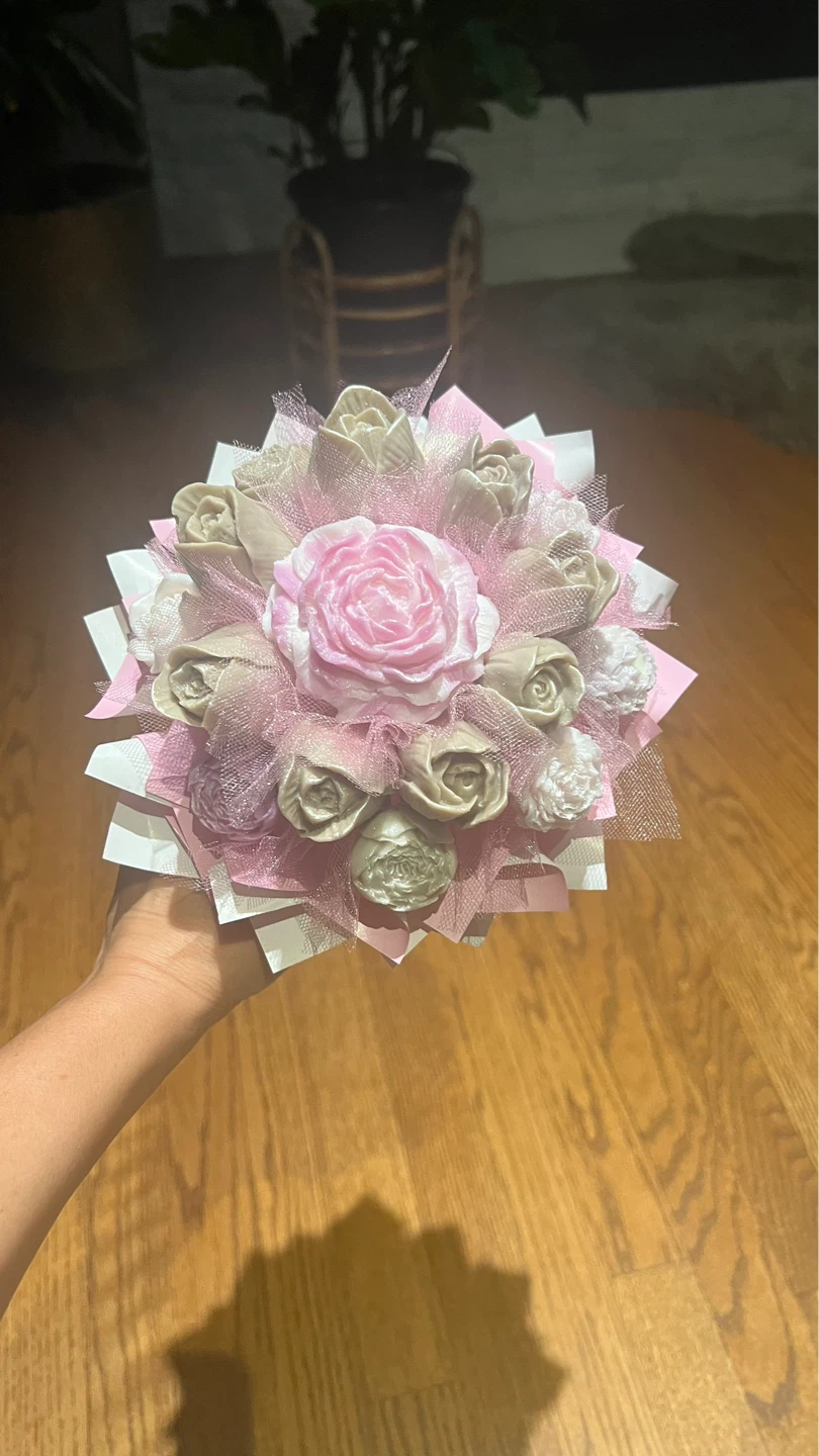 Soy wax flower bouquets