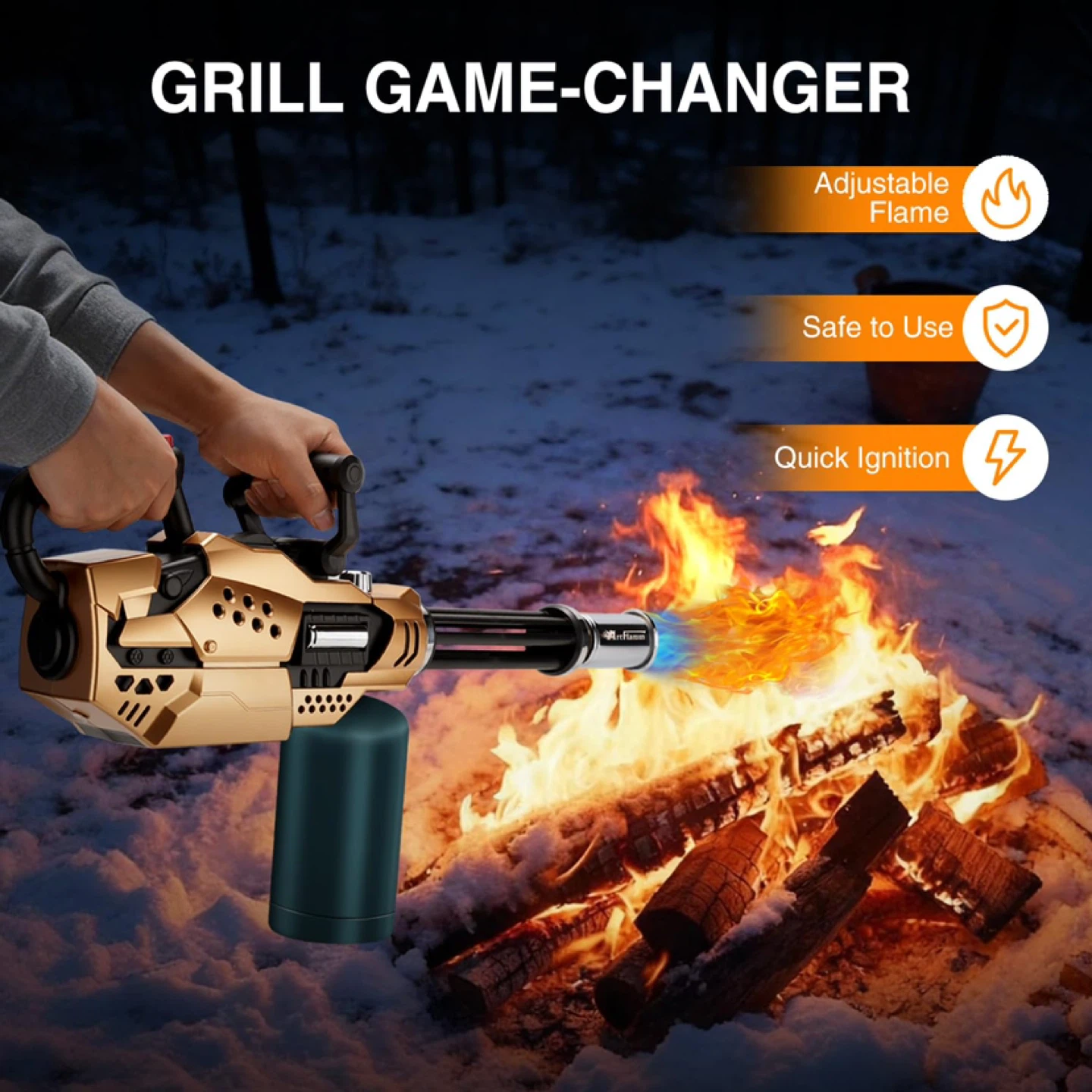 ARTFLAMM Powerful Propane Torch, Kitchen Blow Torch Gun - photo 3