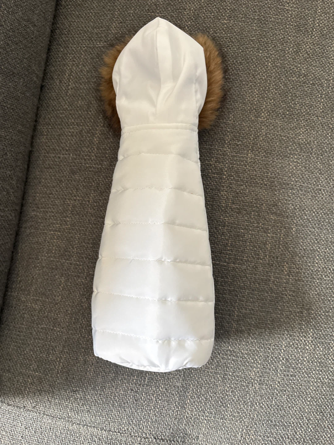 White Puffer Bottle Holder - photo 2