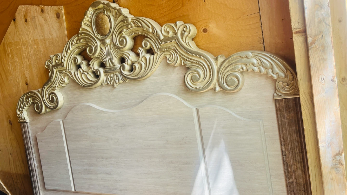 Ornate Wooden Headboard - photo 2