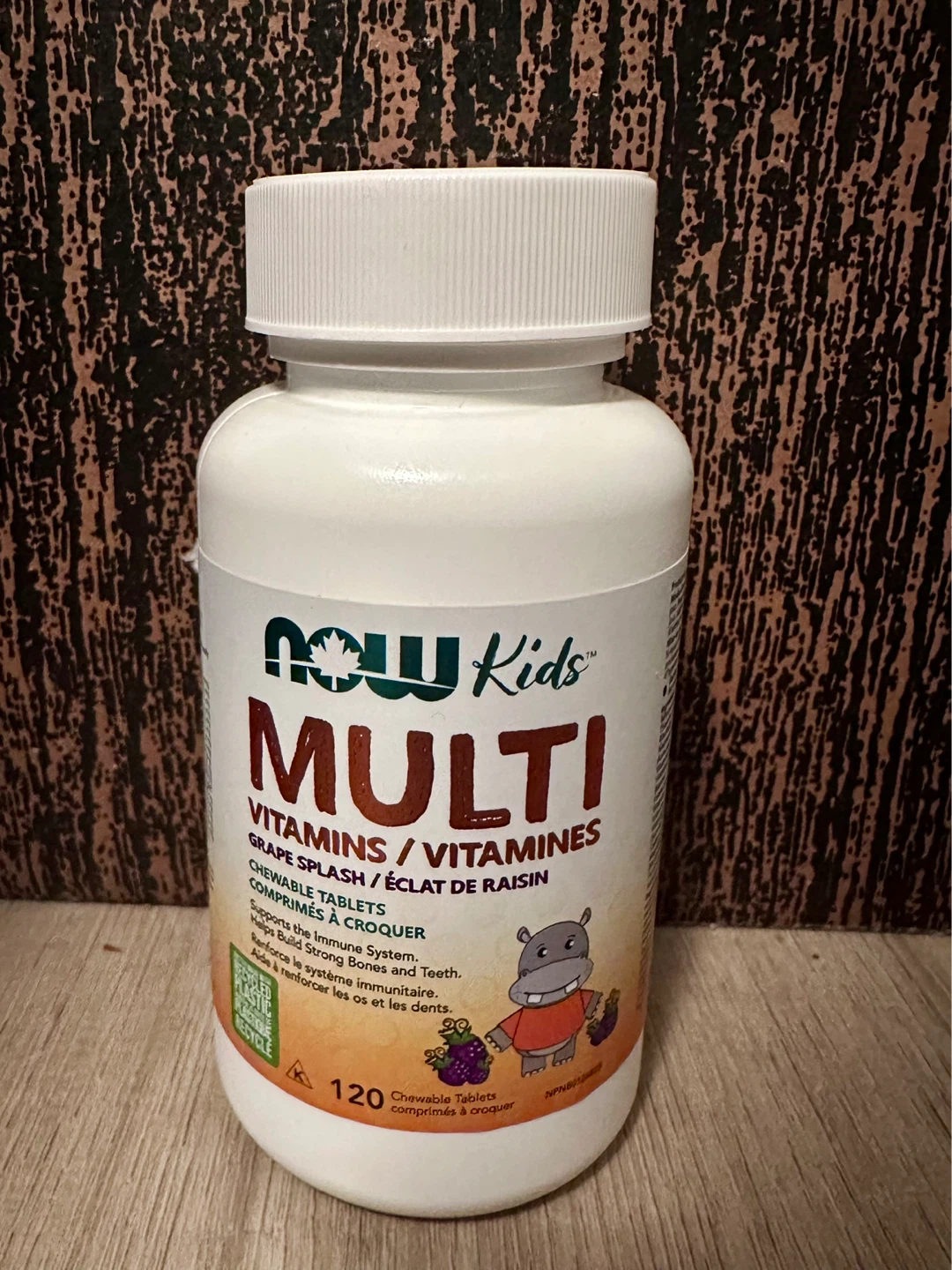 NOW Kids Multi Vitamins Chewable Tablets, Grape Splash