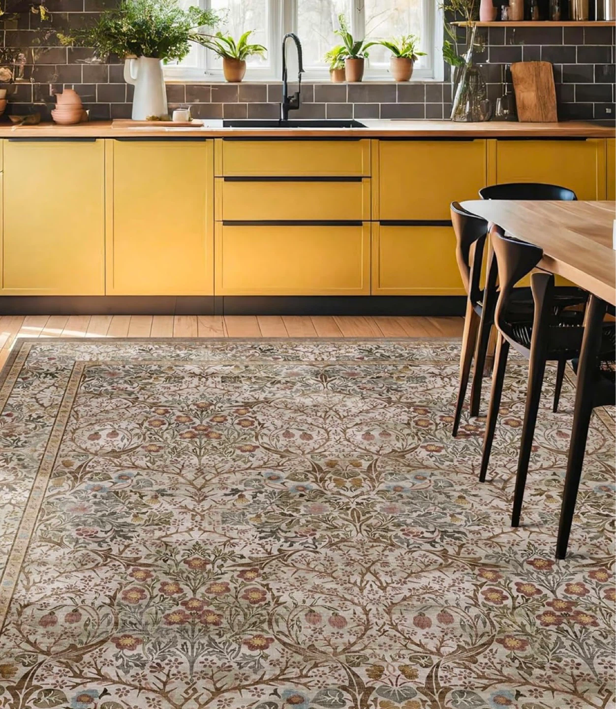 Floral Area Rug - 84" x 120" - photo 4