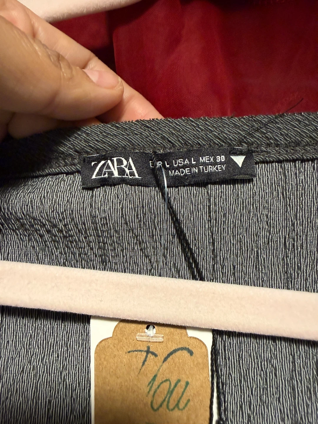 Zara Women's Gray Ribbed Tank Top Size L - photo 3