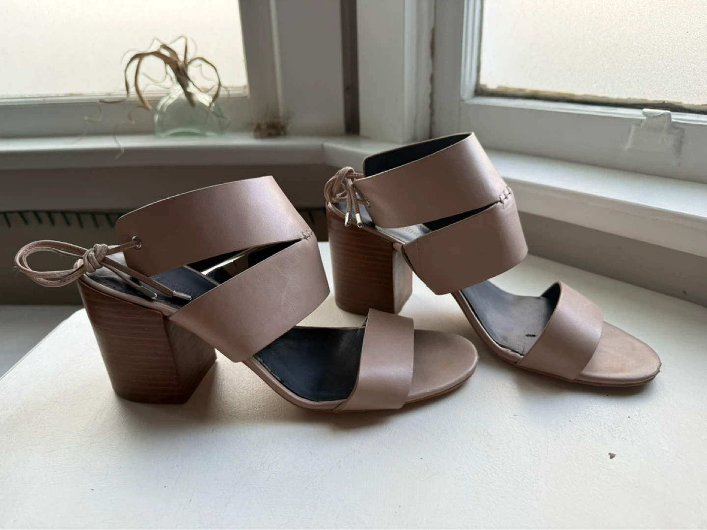 Rebecca Minkoff Beige Chunky Heels sz 9
