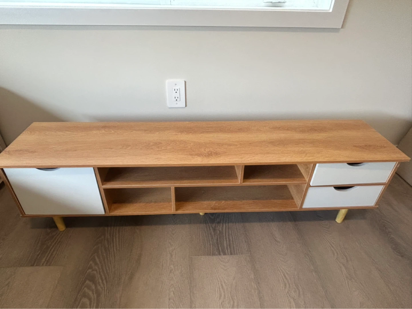 Wooden Media Console 140 cm - photo 2