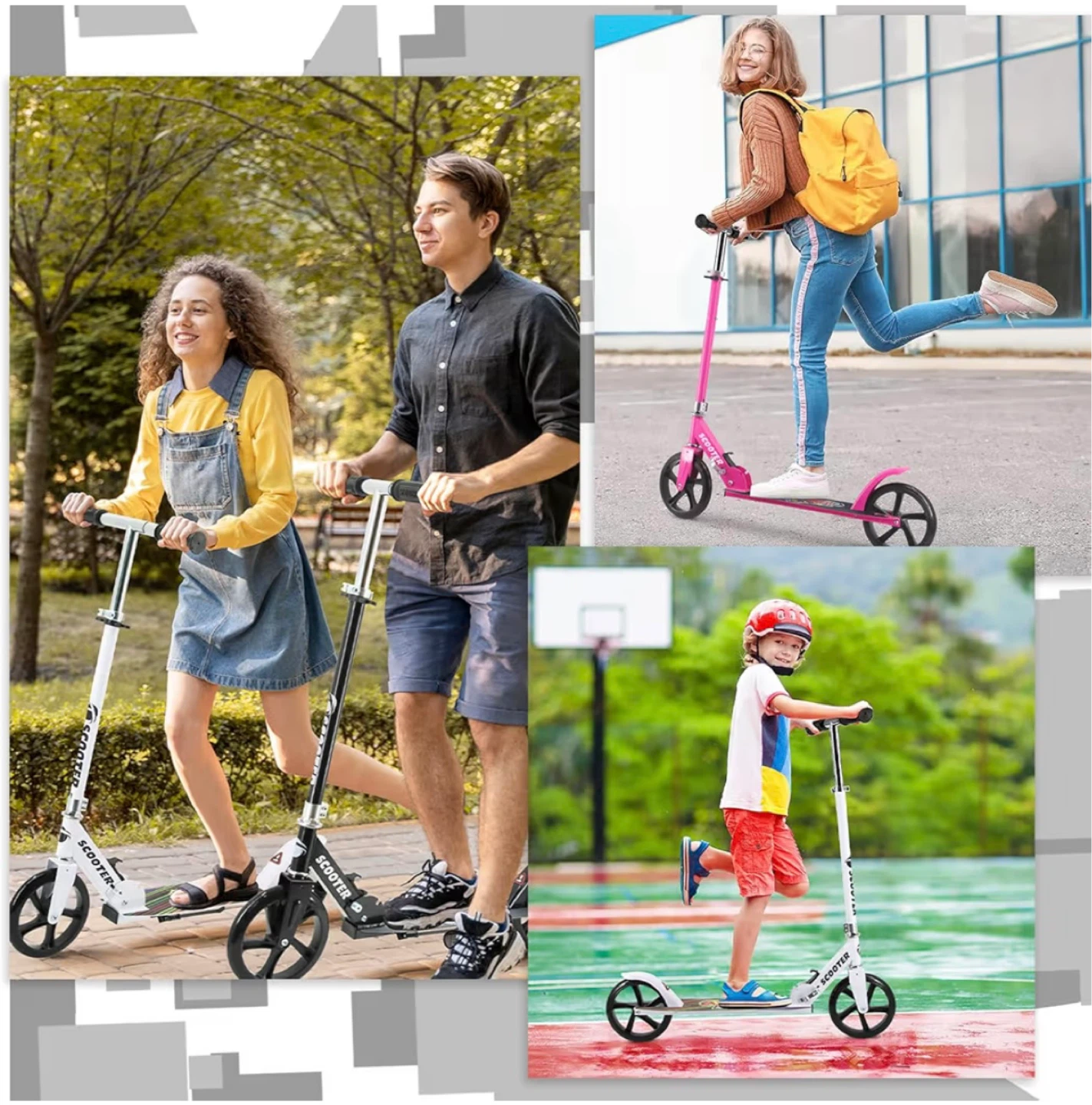 Scooter for Kids and Teens - Adjustable Height, 240 lbs Max Load - photo 5