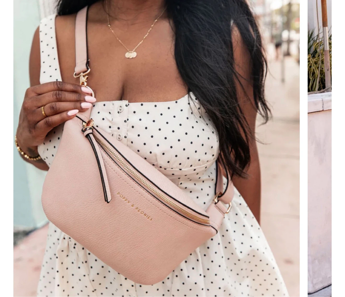 Poppy & Peonies The Sidekick Blush Fanny Pack