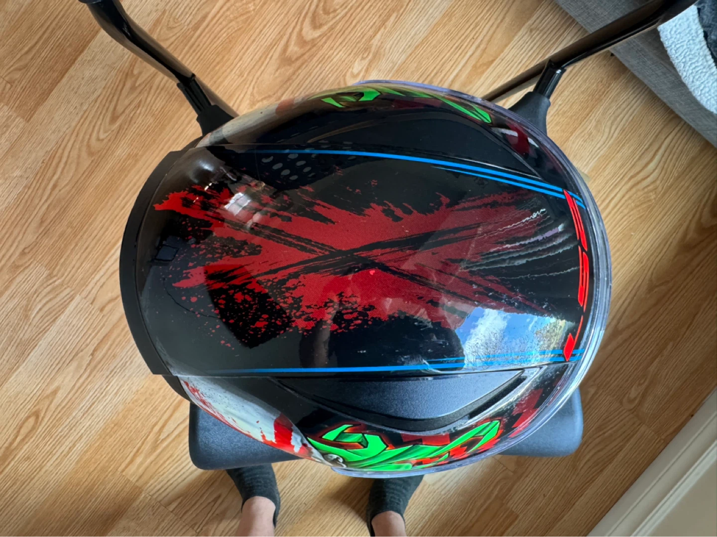 LS2 Rapid Motorcycle Helmet - Clown Design - photo 5