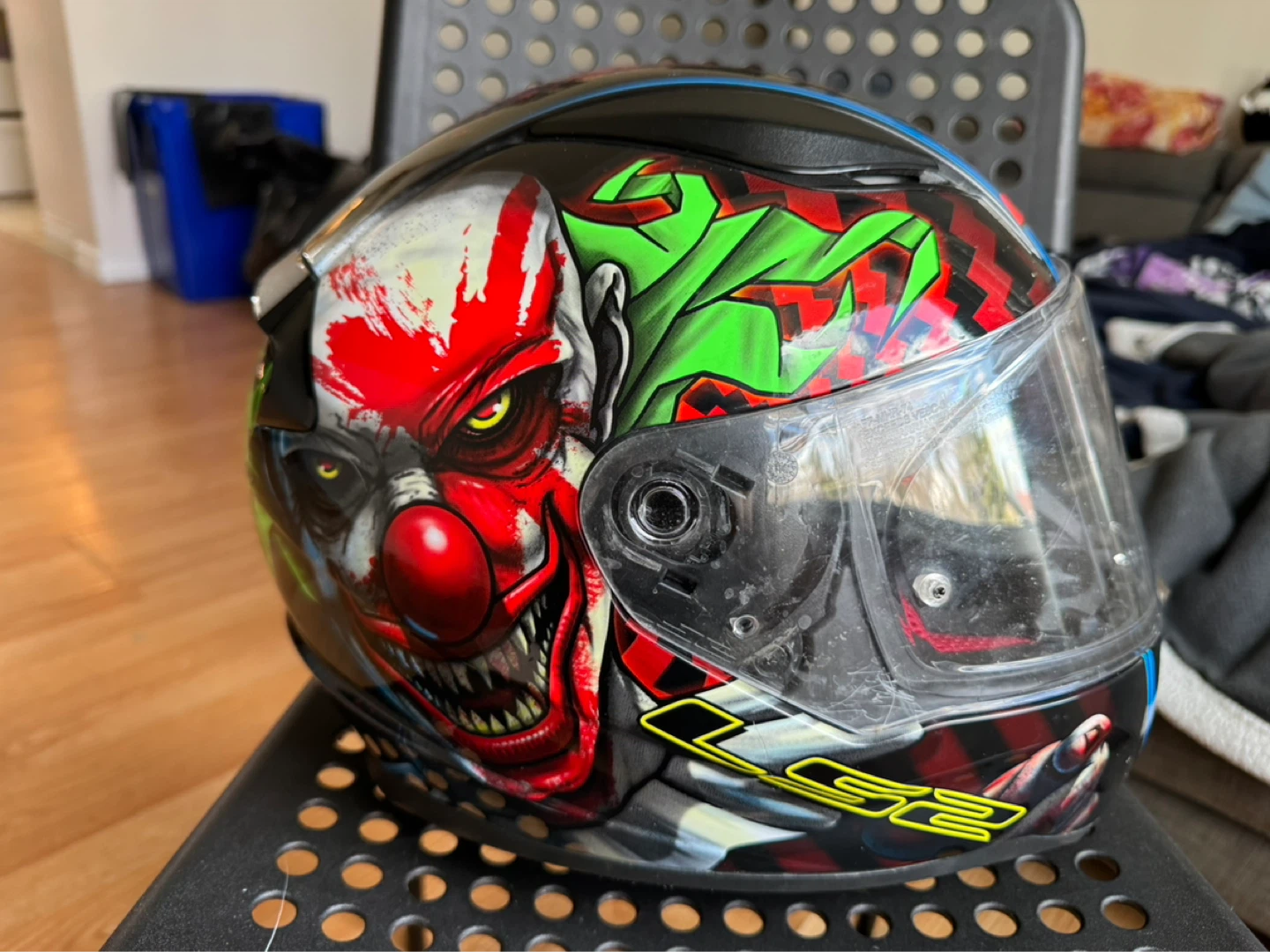 LS2 Rapid Motorcycle Helmet - Clown Design - photo 2