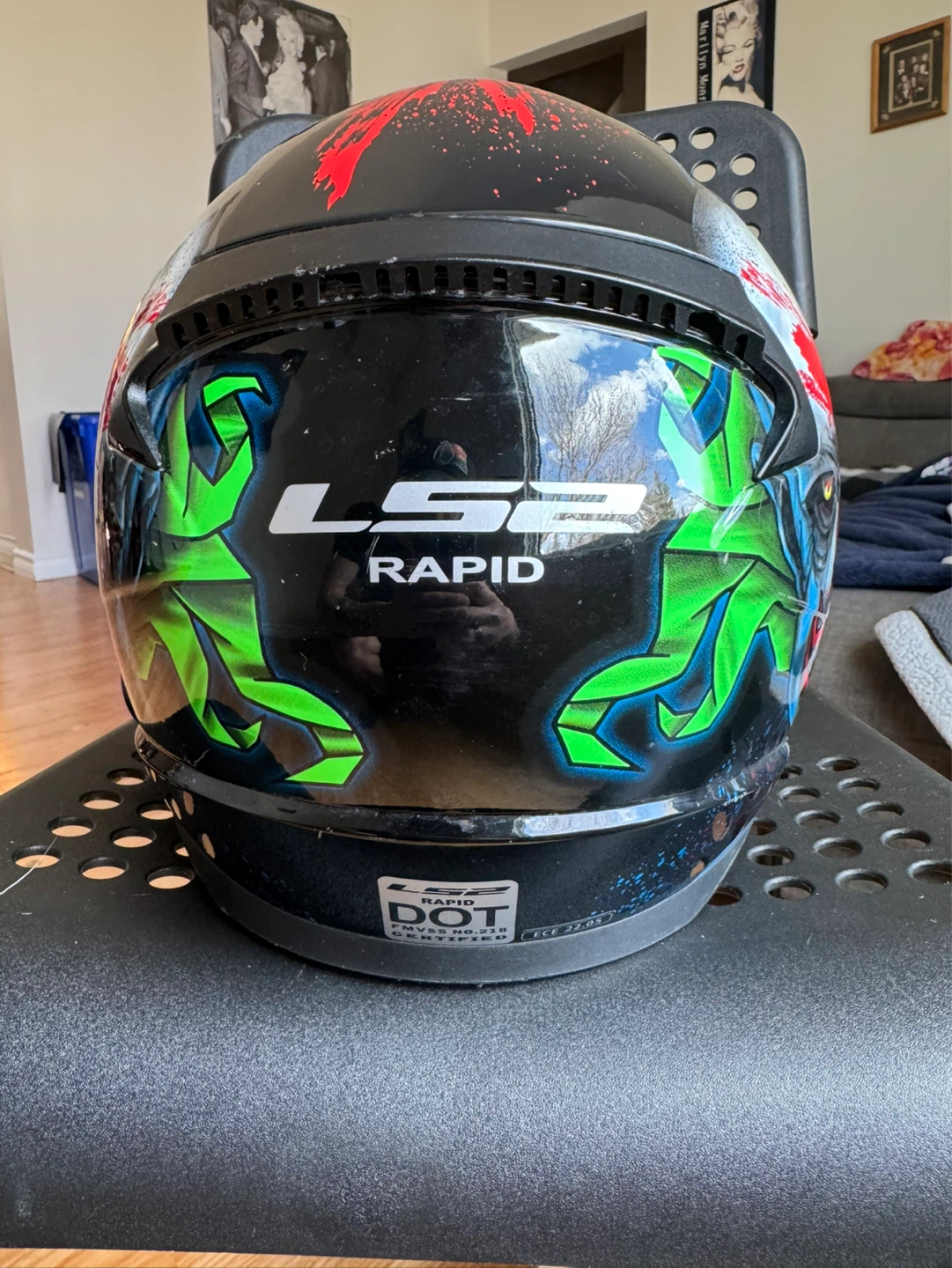 LS2 Rapid Motorcycle Helmet - Clown Design - photo 4