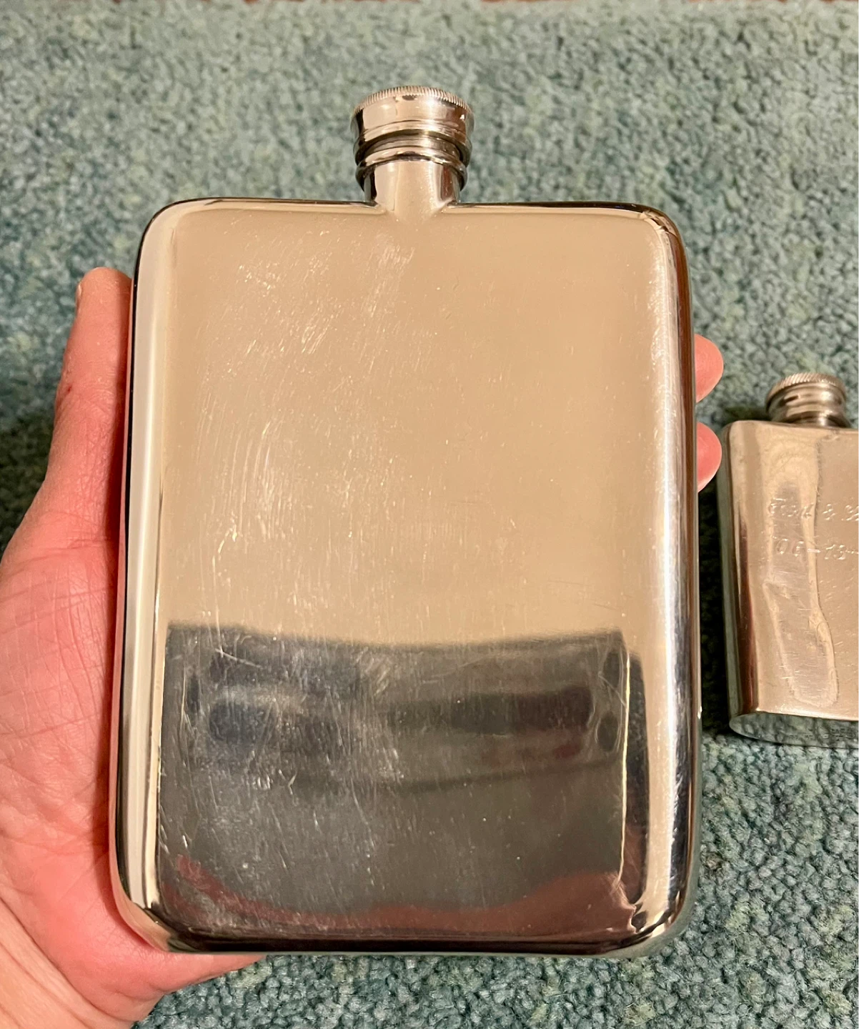 James Dixon & Sons Sterling Silver Hip Flask - photo 3