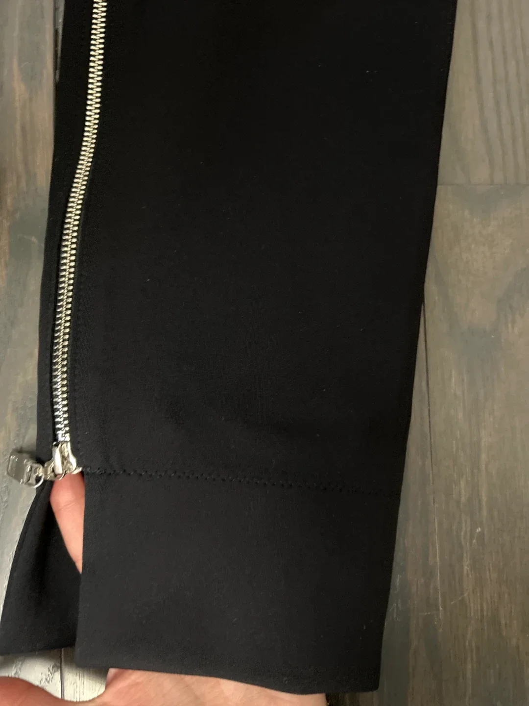 Shan Black Pants with Zipper Detail - photo 2
