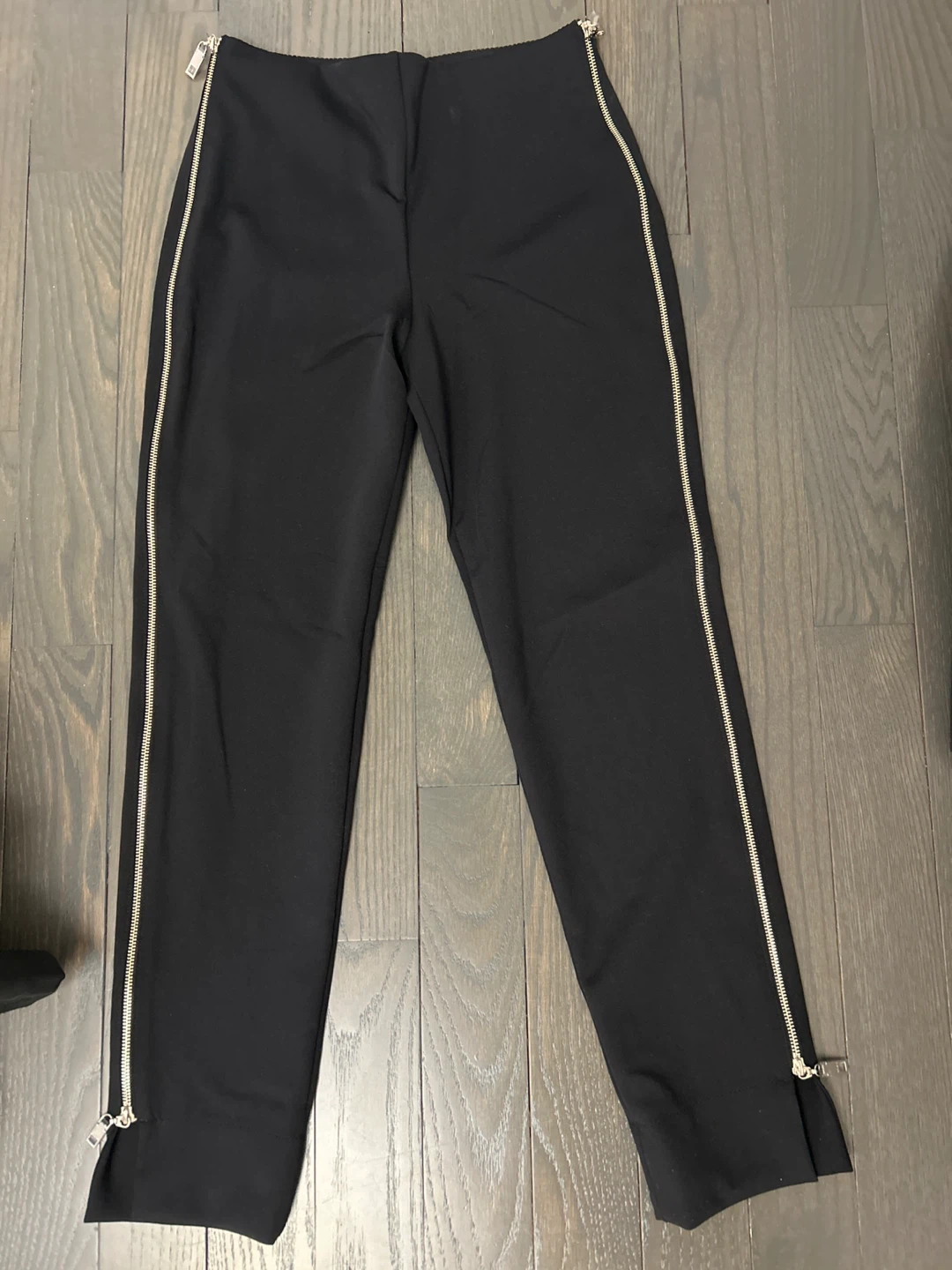 Shan Black Pants with Zipper Detail