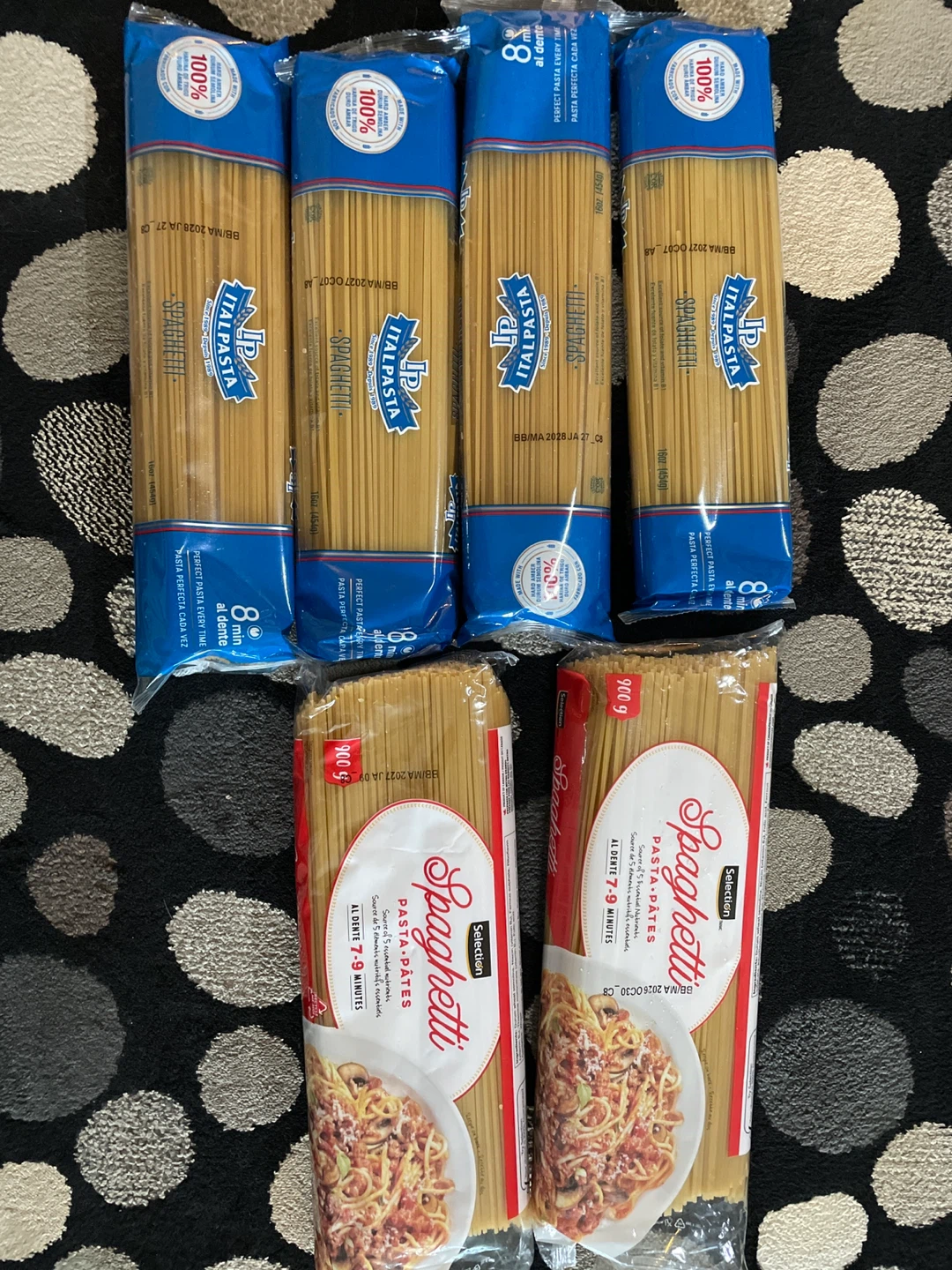 5x Italpasta Spaghetti & 2x Selection Spaghetti