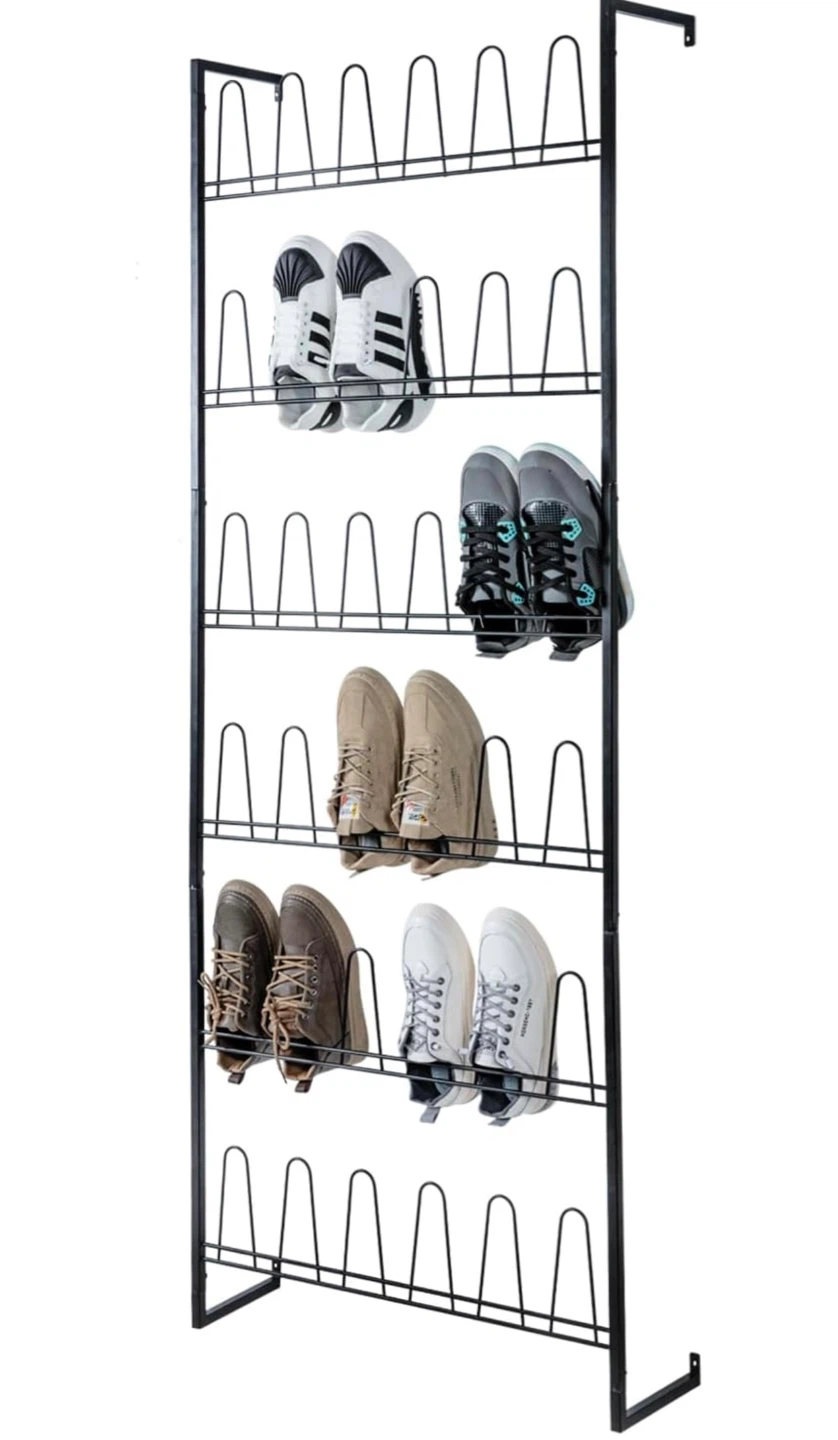 6-Tier Over-the-Door Shoe Rack