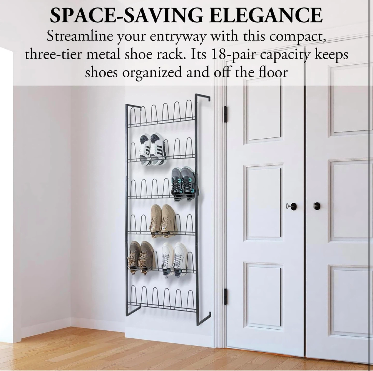6-Tier Over-the-Door Shoe Rack - photo 5