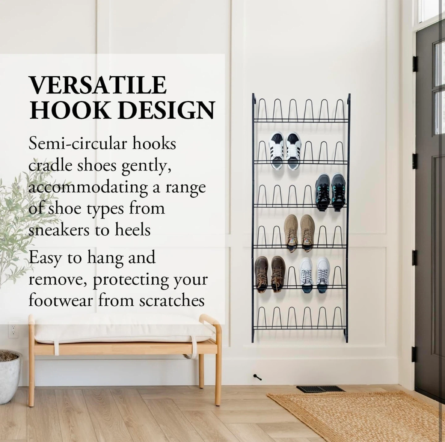 6-Tier Over-the-Door Shoe Rack - photo 4