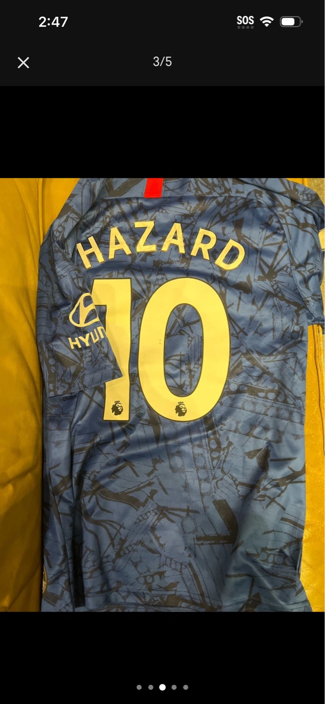 Nike Chelsea FC Hazard #10 Football Jersey Size L - photo 4