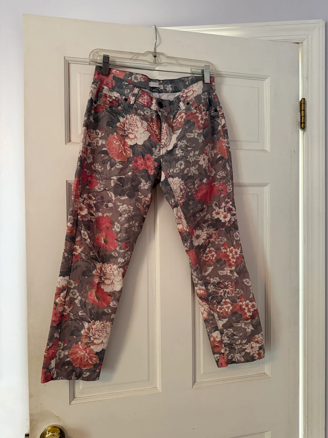 New York & Company Floral Print Jeans