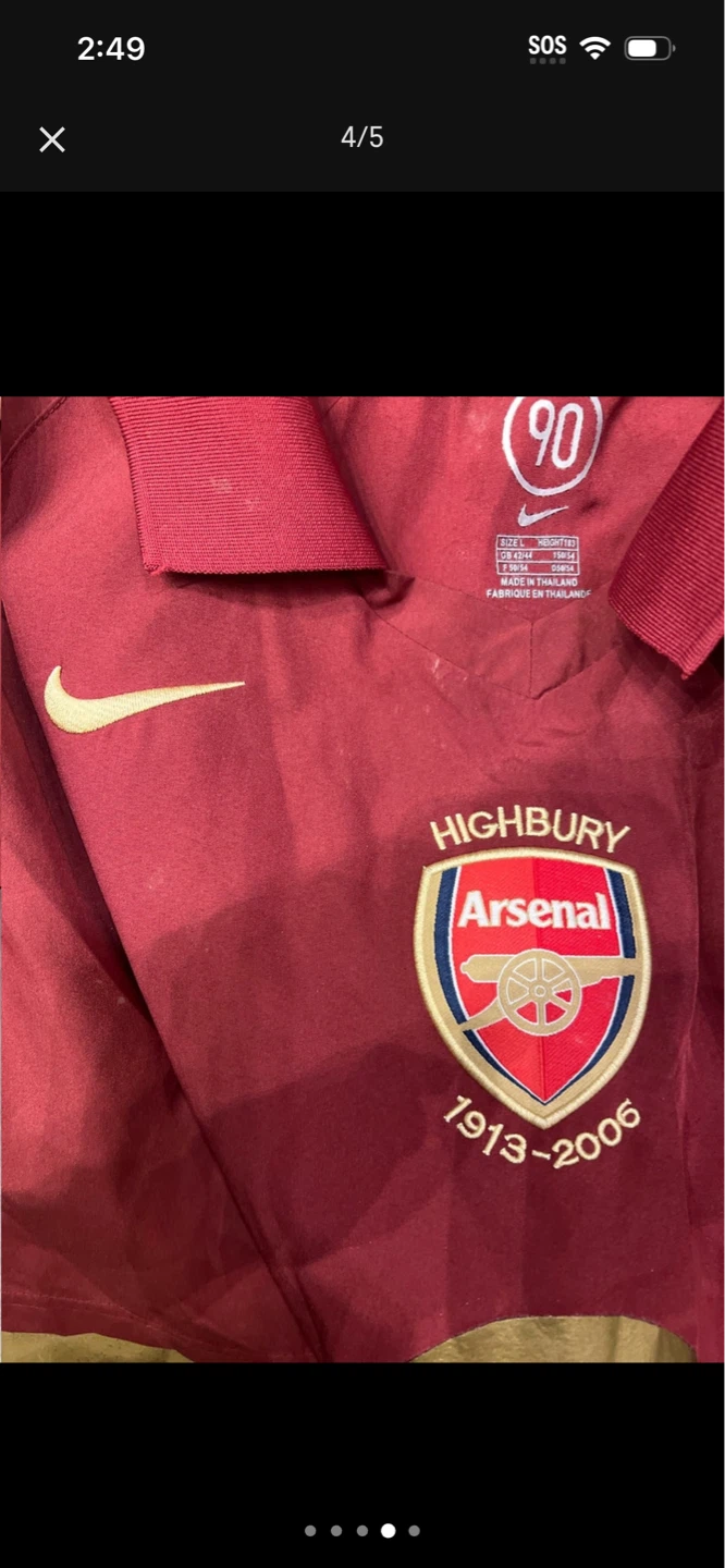 Arsenal Highbury 1913-2006 Henry 14 Football Jersey - photo 4