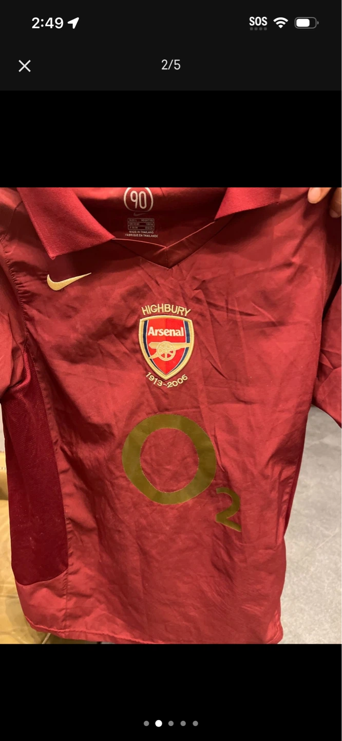 Arsenal Highbury 1913-2006 Henry 14 Football Jersey - photo 2