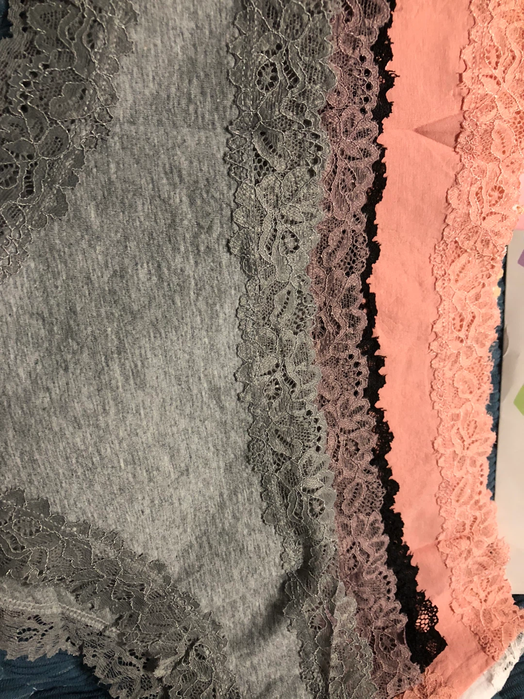 FINETOO Women's Lace Briefs - 6 Pack (white,Grey, Black, Coral) - photo 3
