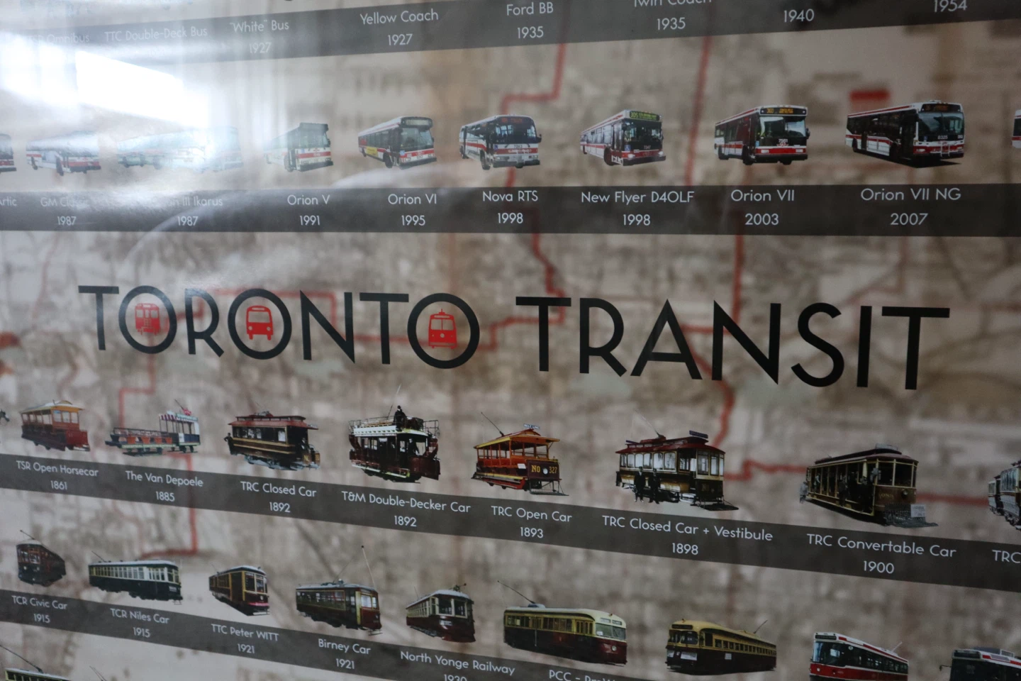 Toronto Transit Historical Vehicles Framed Print - photo 2