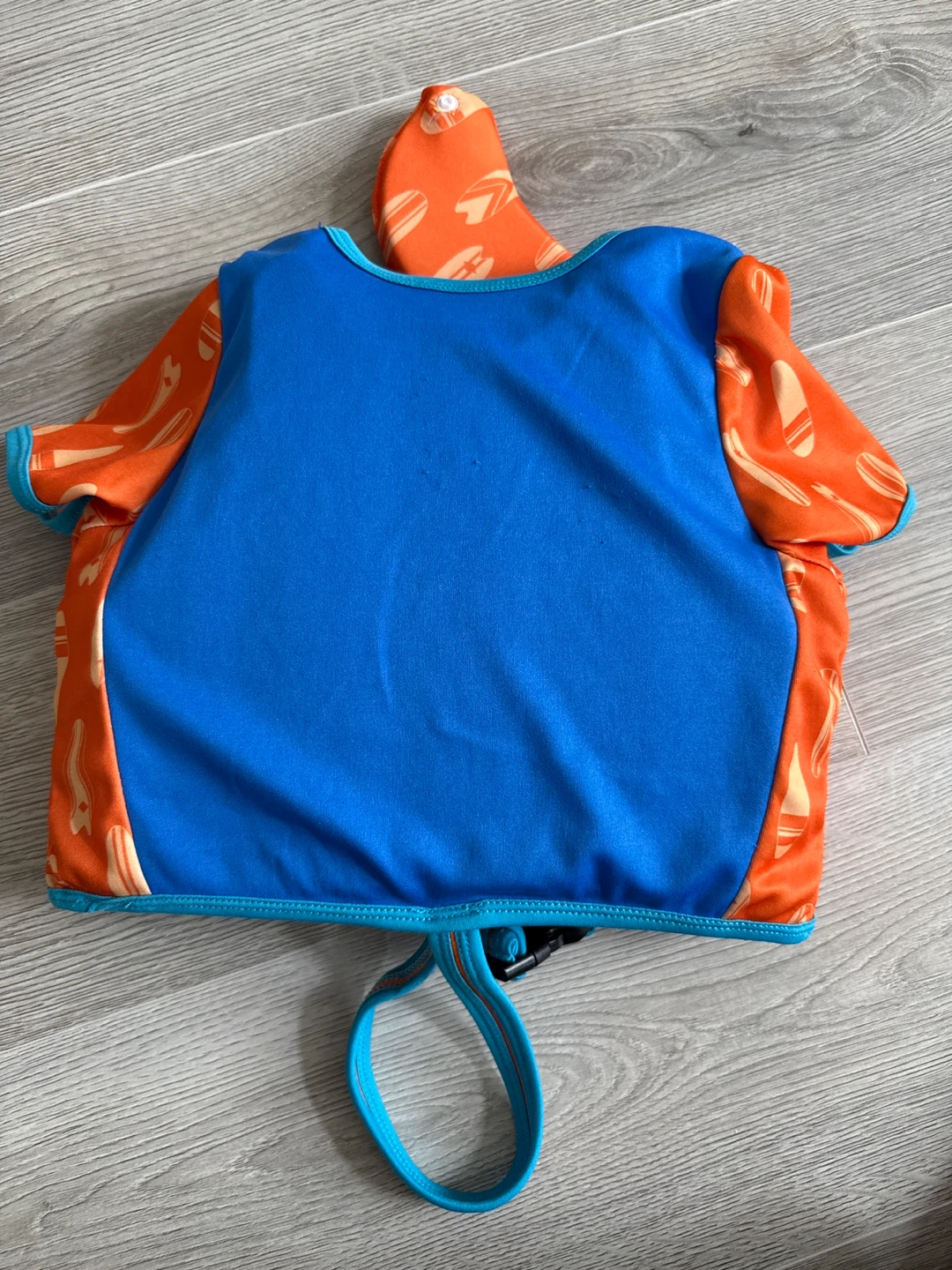 SwimSchool Blue Orange Surfboard Frog Swim Vest - photo 2
