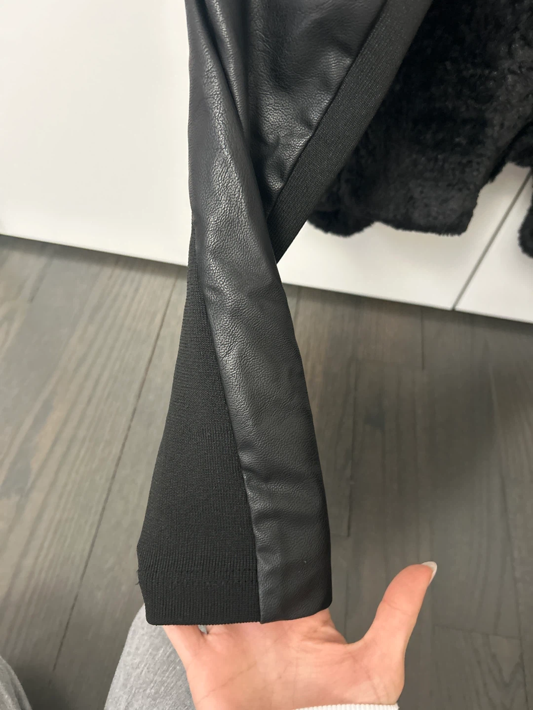 Mia Faux Fur & Faux Leather Jacket - photo 4