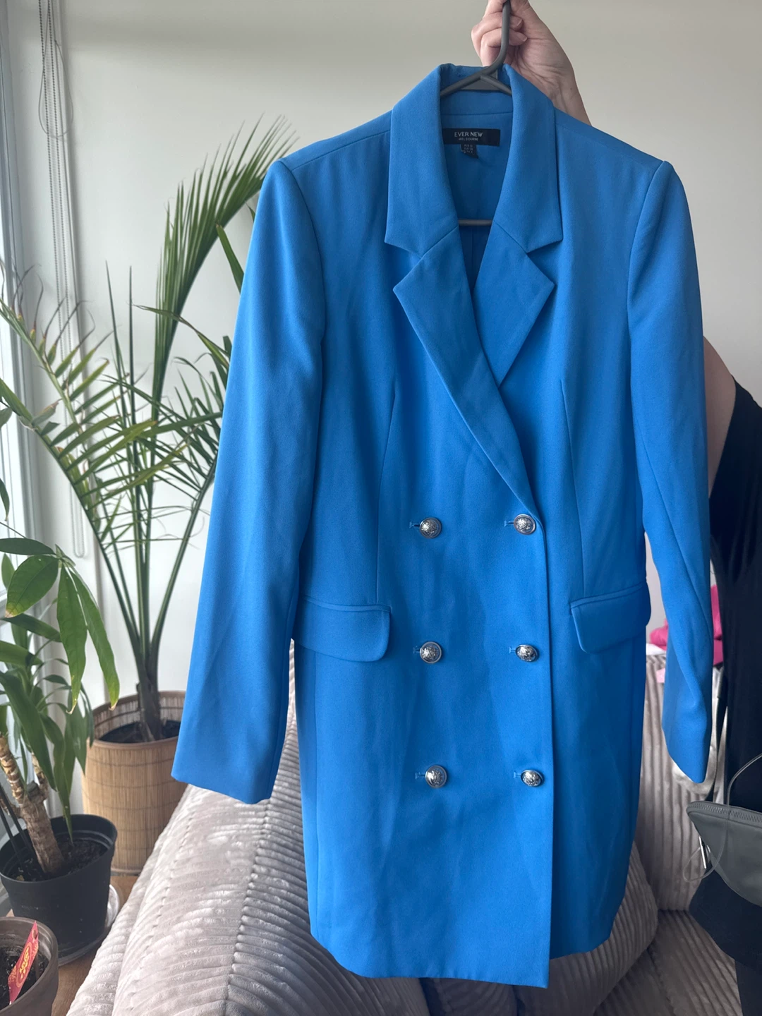 Ever New - Blue Double-Breasted Blazer Dress