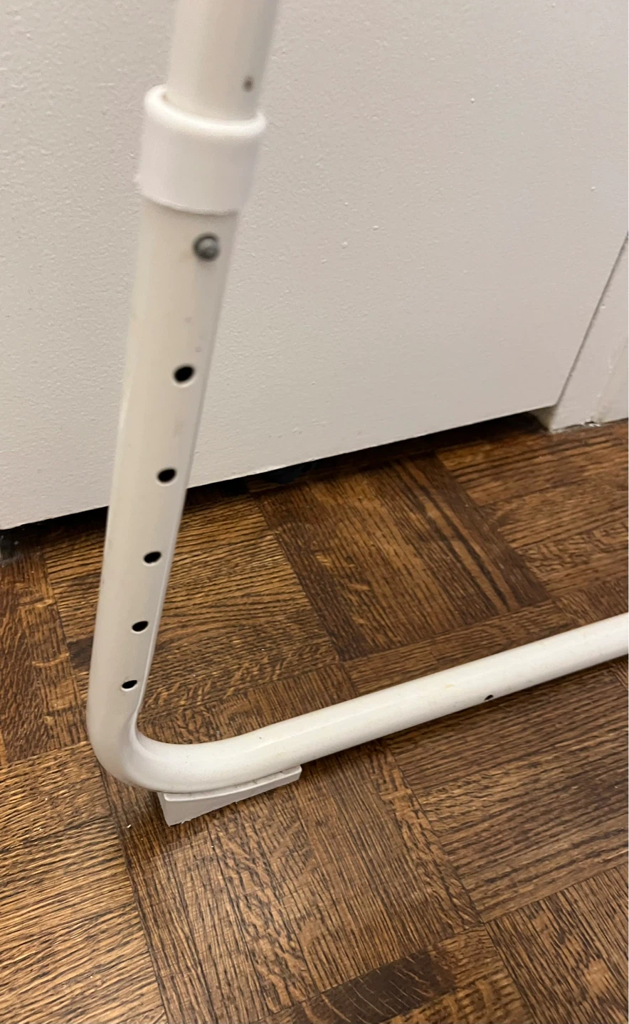 White Adjustable Height TV Tray Table - photo 2