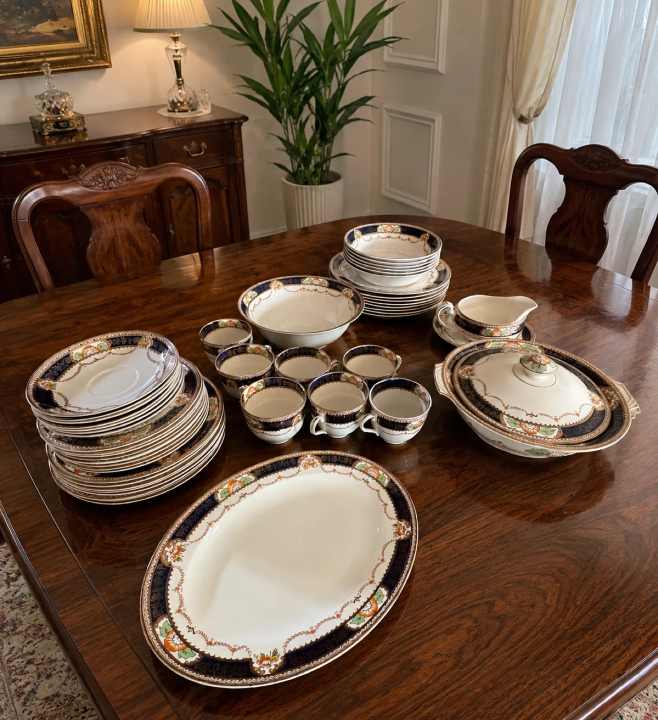 Alfred Meakin "Caledonia" China Dinnerware Set