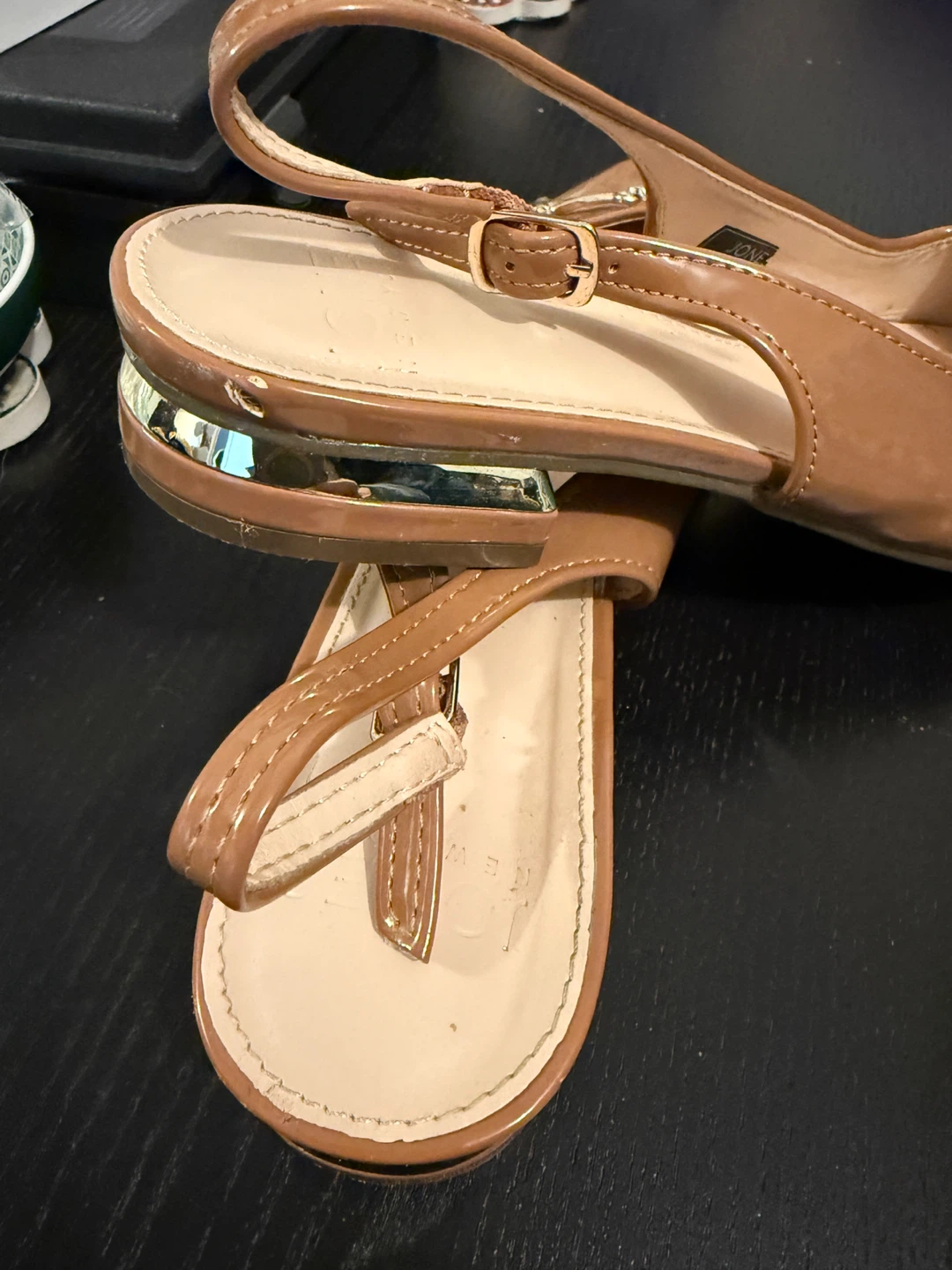 Jones New York Slingback Flats - Size 7.5M - Brown - photo 4