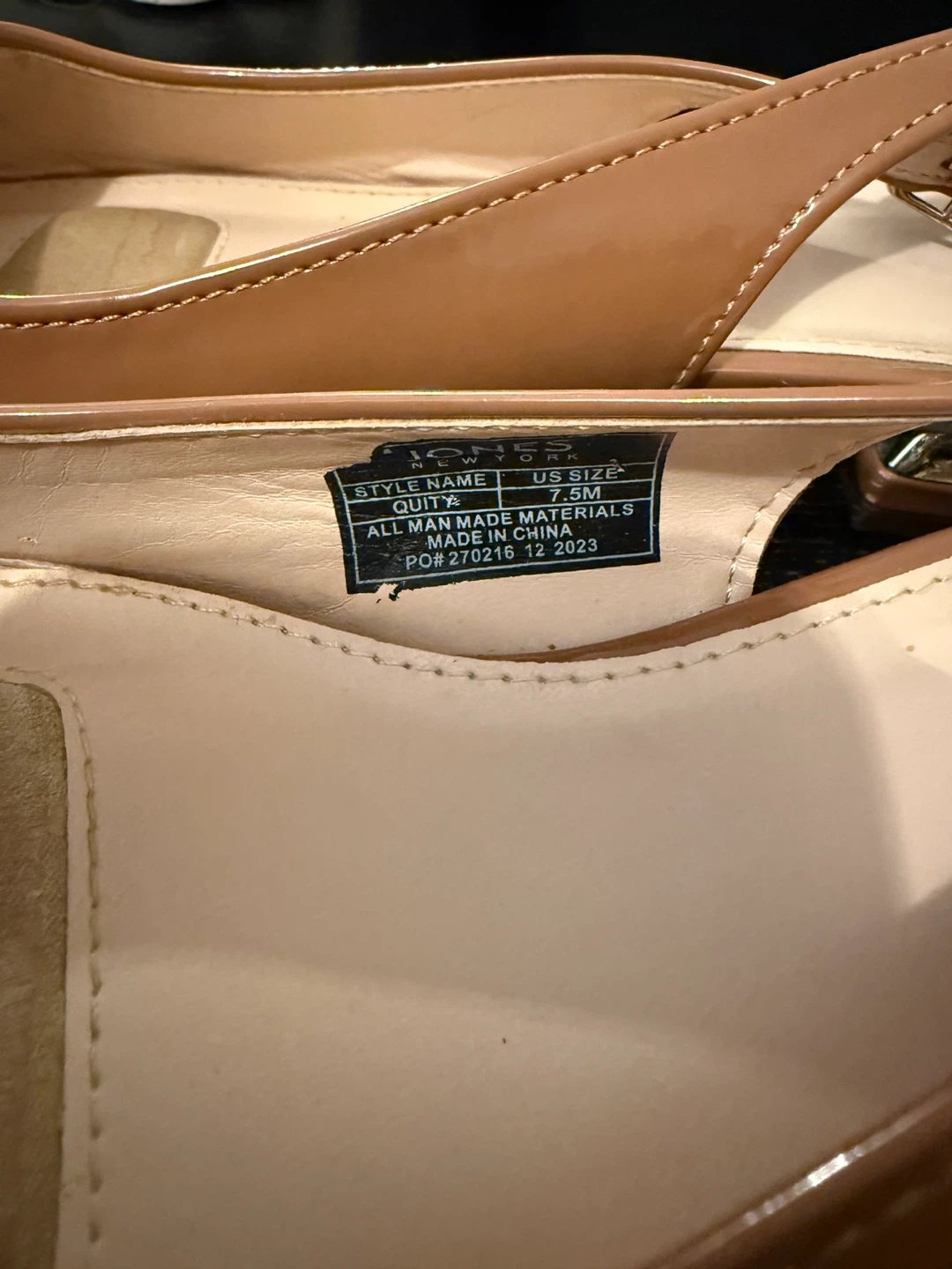 Jones New York Slingback Flats - Size 7.5M - Brown - photo 3