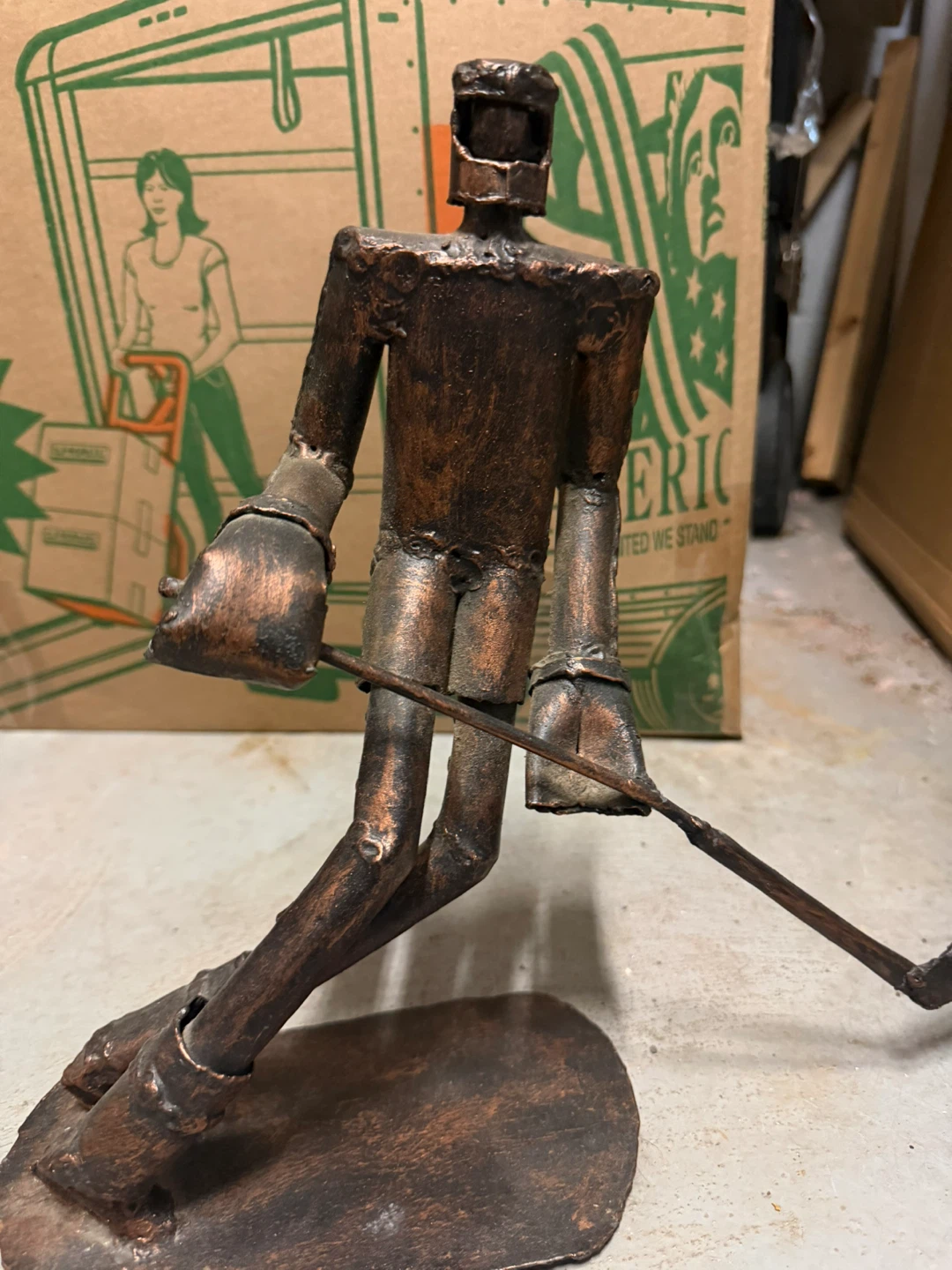 Metal Hockey Player Figurine - photo 4