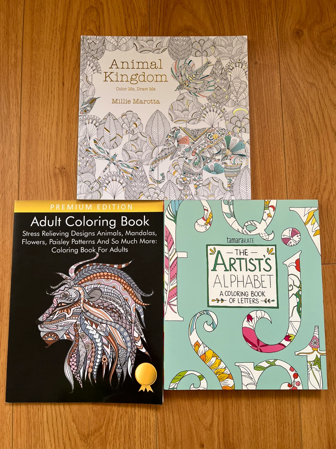 3 Brand New Adult Coloring Books