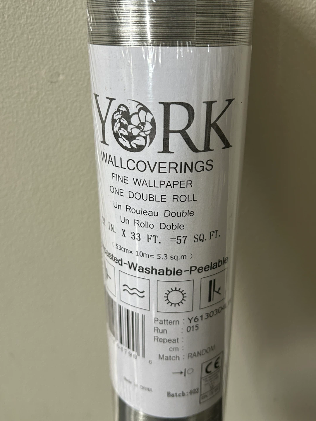 3 rolls York Wallcoverings Fine Wallpaper - One Double Roll - photo 2