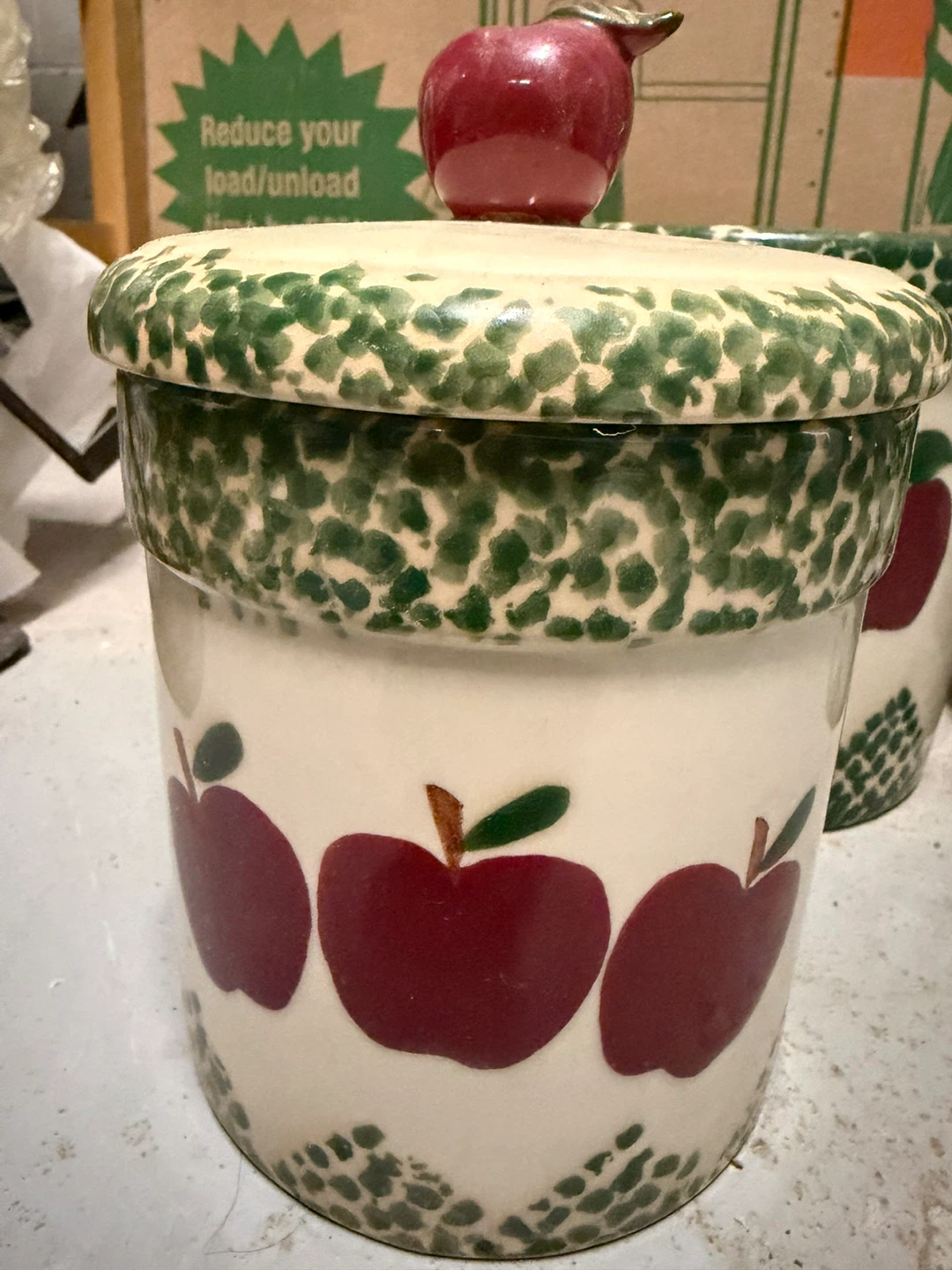 Vintage Ceramic Apple Jar - photo 4