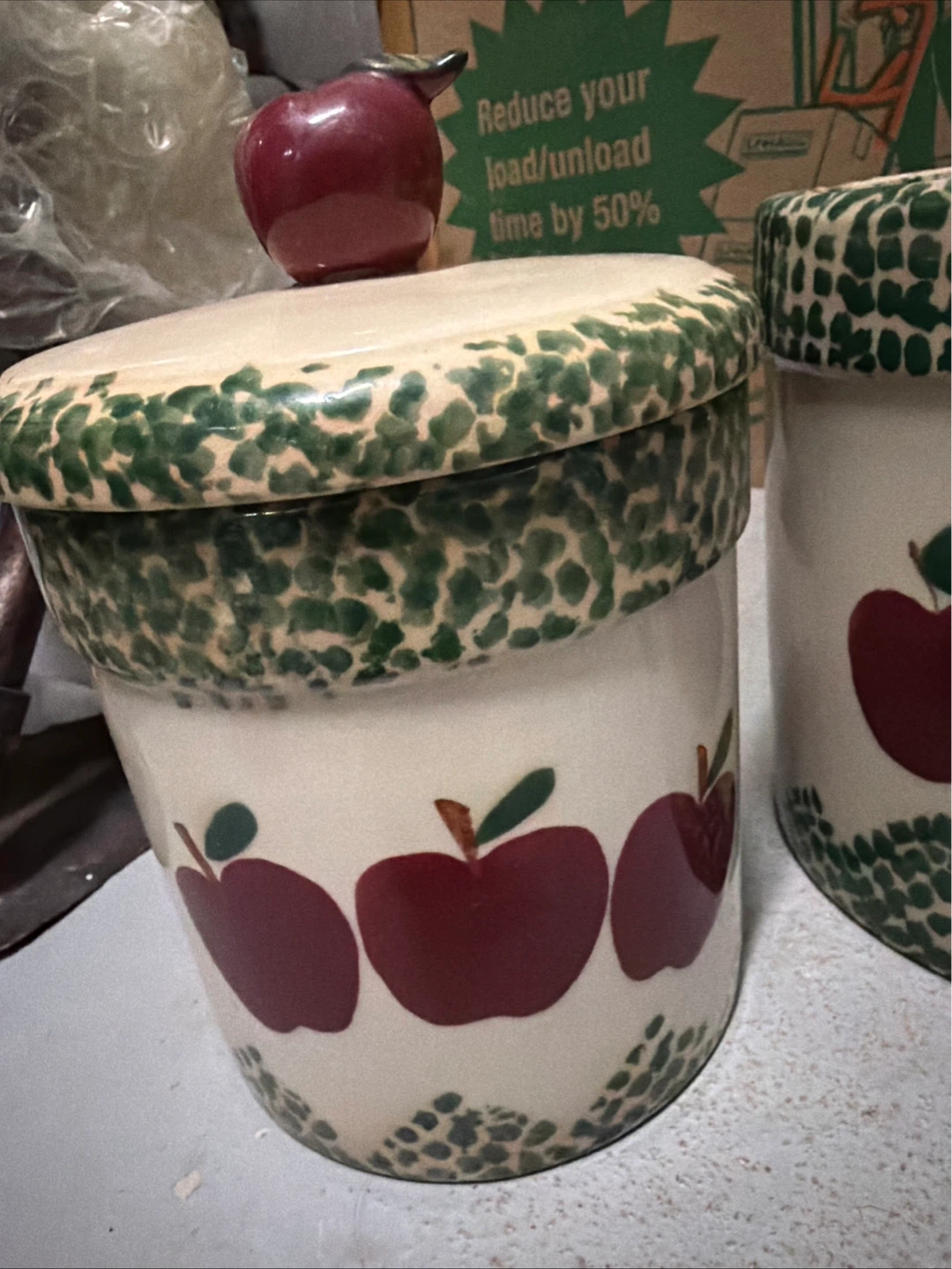 Vintage Ceramic Apple Jar - photo 2
