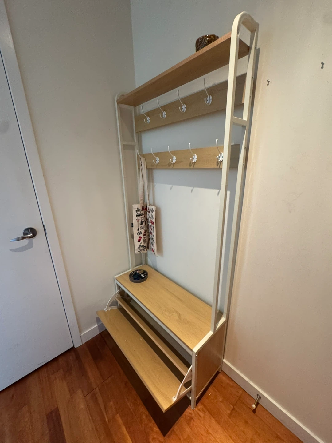 Hall Coat Rack with Shoe Storage Bench - photo 3