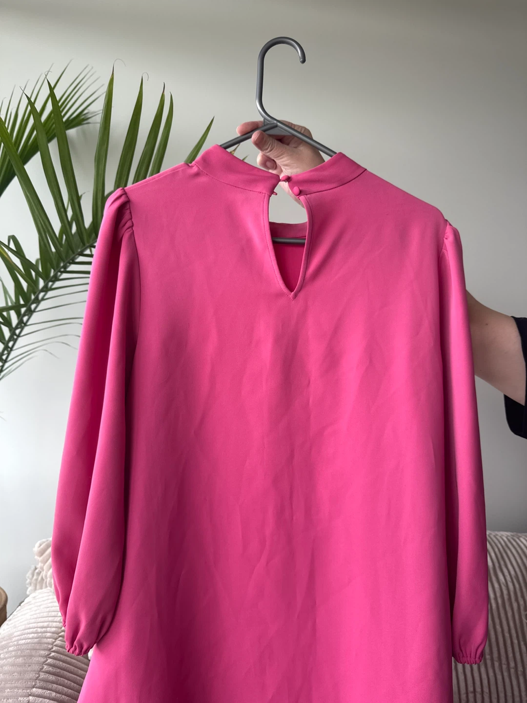 Ever New Pink Mock Neck Puff Sleeve Dress - AUS 12 - photo 2