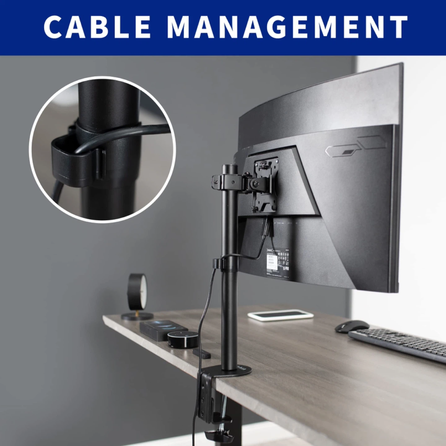 VIVO Single Monitor Adjustable Tilt Desk Mount Stand - photo 3