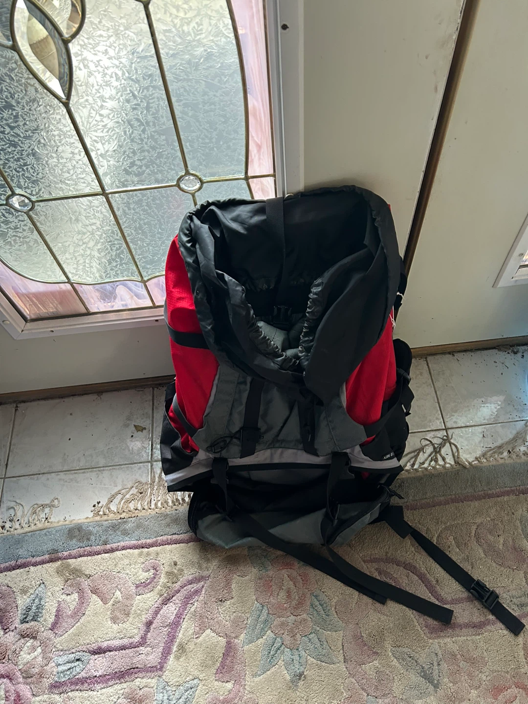 Red and Black Hiking Backpack