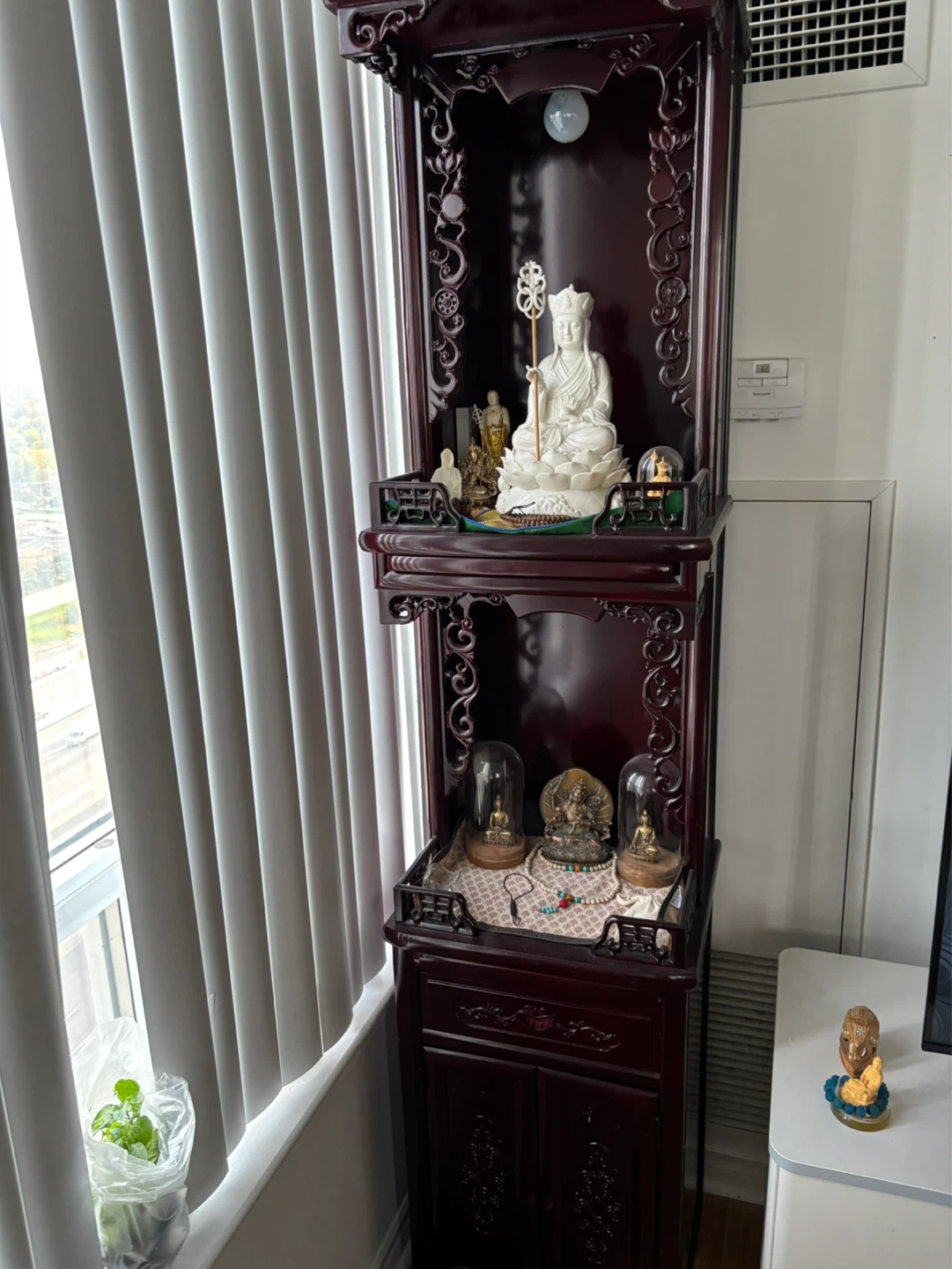 Vintage Buddhist Altar Cabinet