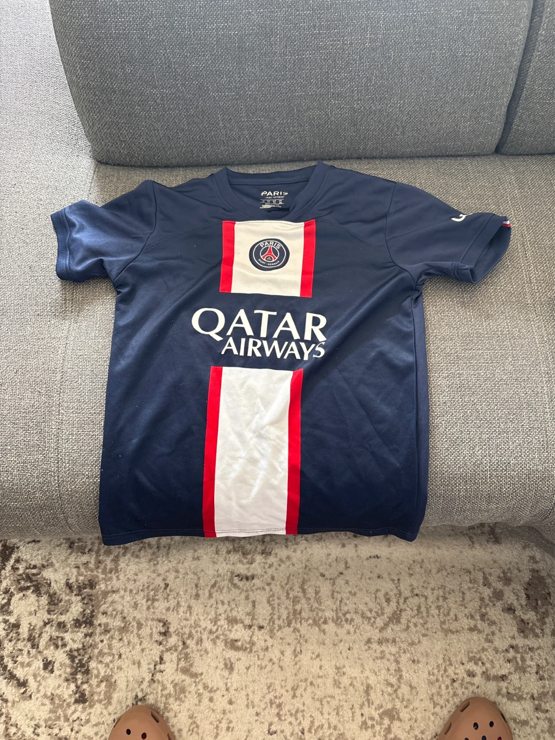 Kids size 26 Paris Saint-Germain (PSG) Kylian Mbappé #7 Jersey - photo 2