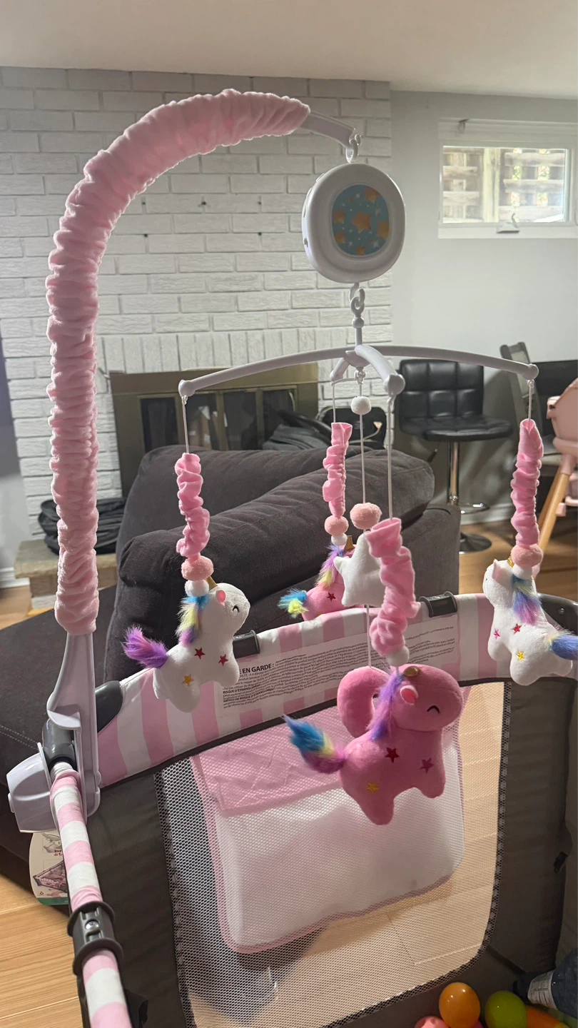 Pink Unicorn Baby Mobile